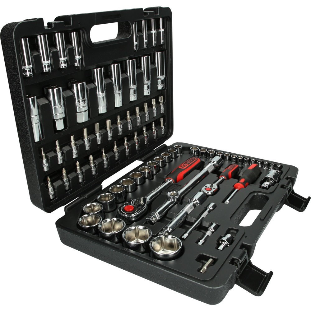 Produktabbildung Nr. 4: KS TOOLS 1/4"+1/2" CHROMEplus Steckschlüssel-Satz, 78-tlg