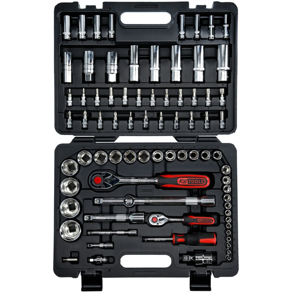Produktabbildung Nr. 5: KS TOOLS 1/4"+1/2" CHROMEplus Steckschlüssel-Satz, 78-tlg