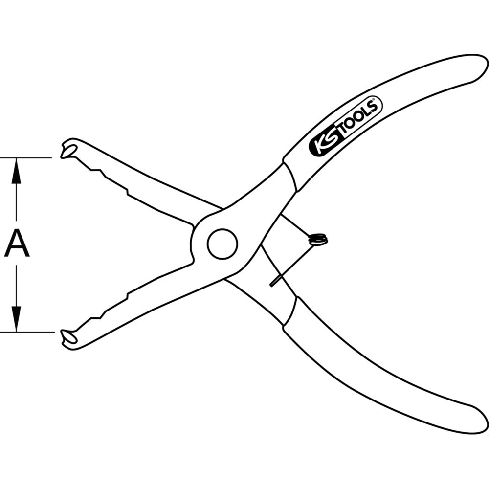 Produktabbildung Nr. 9: KS TOOLS Clip-Zange, gerade