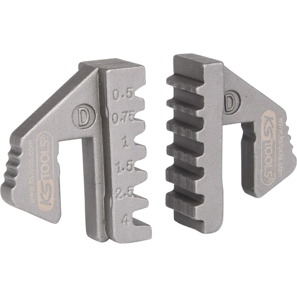 Produktabbildung: KS TOOLS Paar Crimp-Einsätze für Aderendhülsen, Ø 0,5 - 4 mm