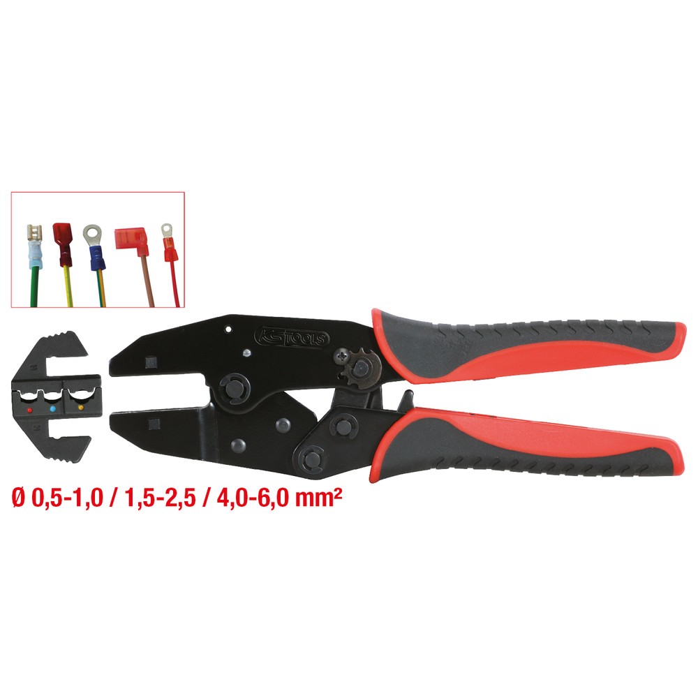 Produktabbildung Nr. 3: KS TOOLS Crimpzange für isolierte Kabelschuhe, 220mm