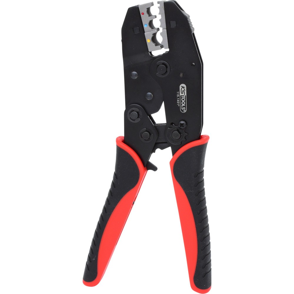 KS TOOLS Crimpzange für isolierte Kabelschuhe, 220mm Produktabbildung: KS TOOLS Crimpzange für isolierte Kabelschuhe, 220mm