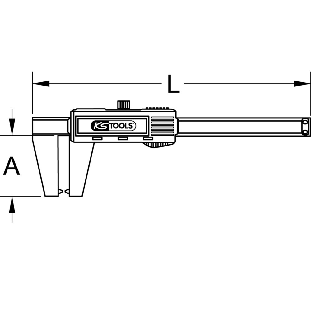 Produktabbildung Nr. 10: KS TOOLS Digital-Bremsscheiben-Messschieber 0 - 100 mm