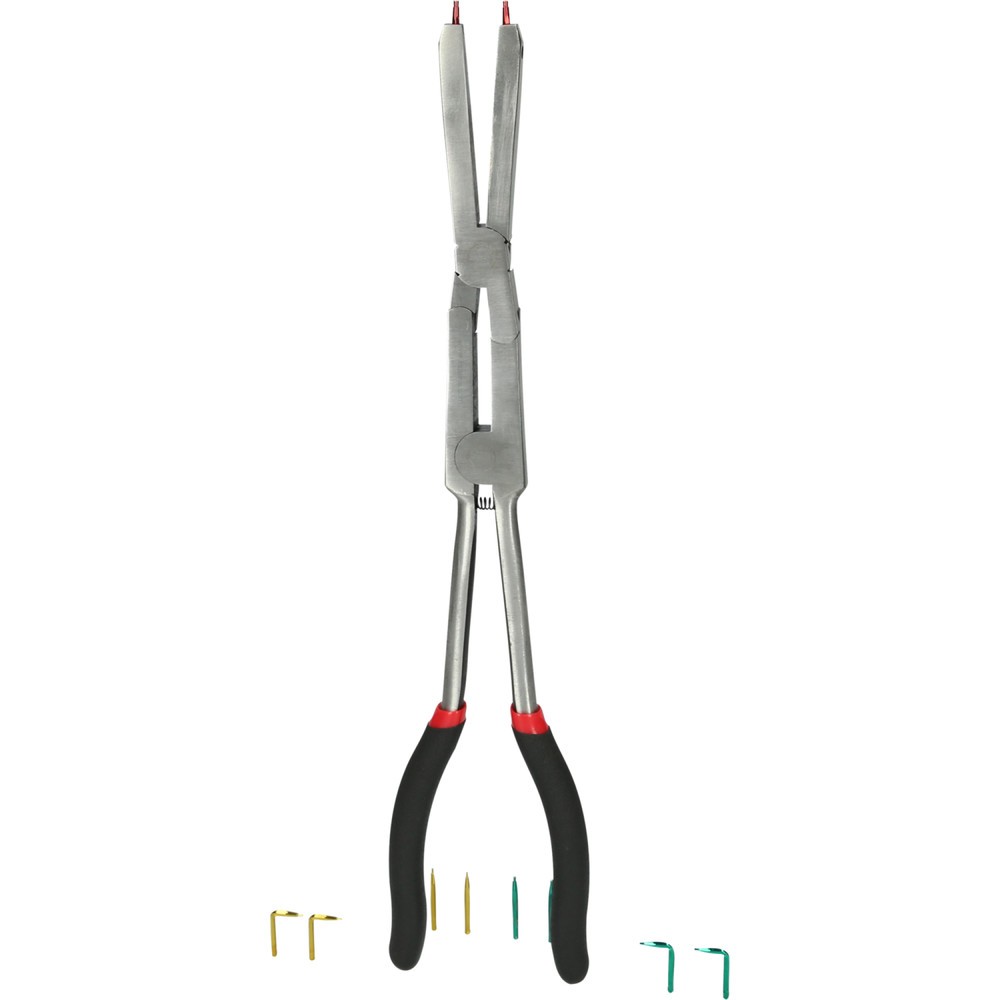 Produktabbildung Nr. 5: KS TOOLS Doppelgelenk-Sicherungszange für Außensicherungsringe mit auswechselbaren Spitzen