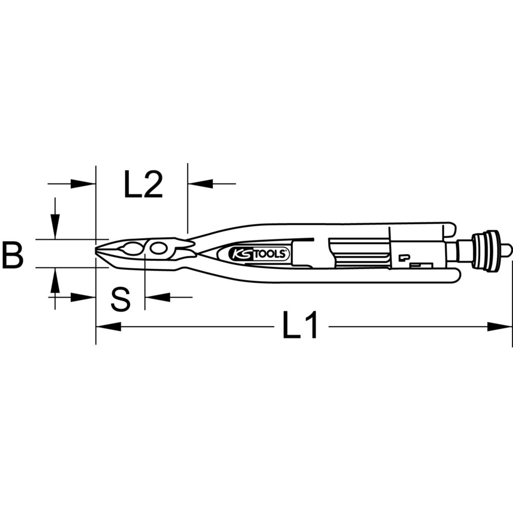 Produktabbildung Nr. 5: KS TOOLS Drahtwirbelzange, 265mm
