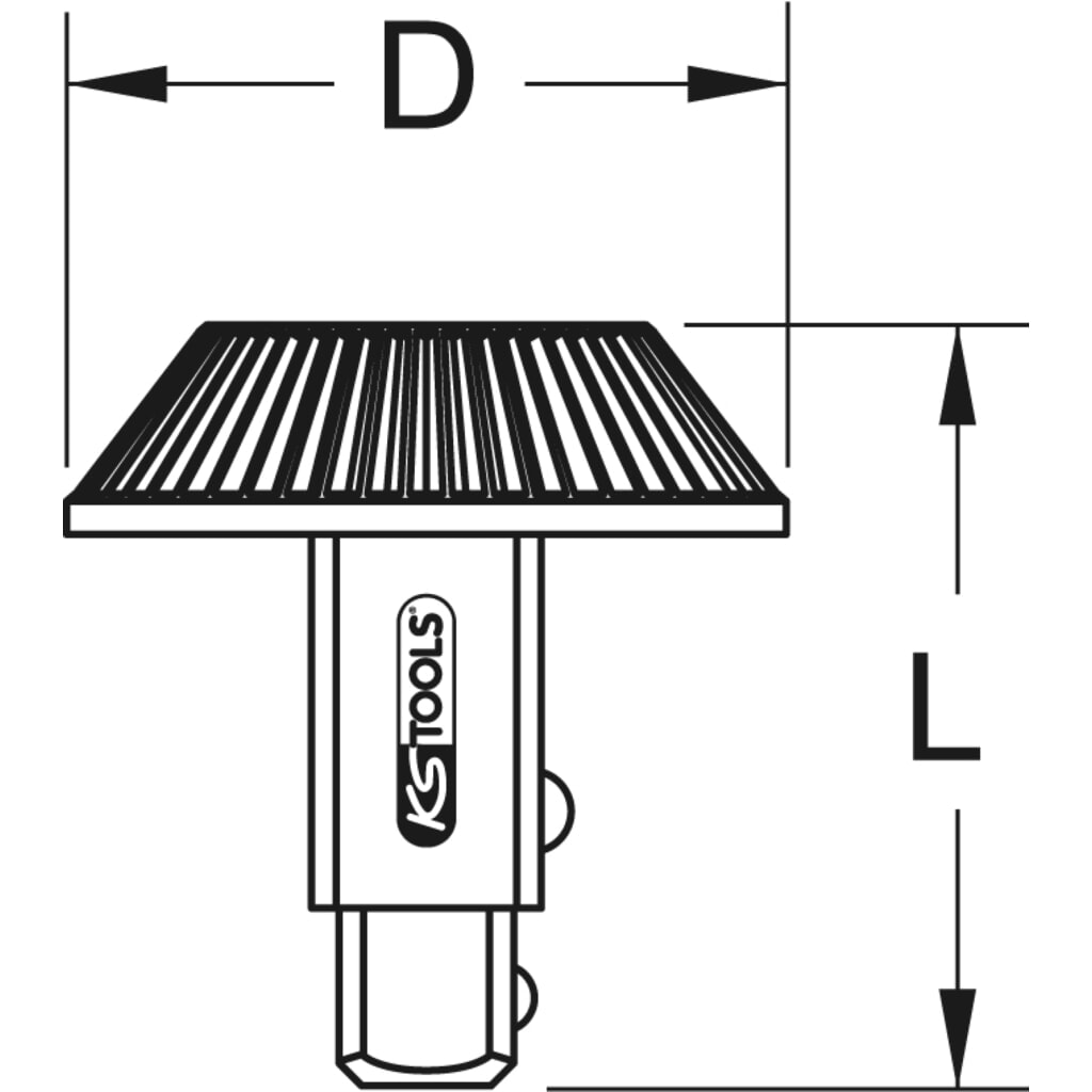KS TOOLS 3/8"+1/4" Drehknopf-Umsteckvierkant Produktabbildung: KS TOOLS 3/8"+1/4" Drehknopf-Umsteckvierkant