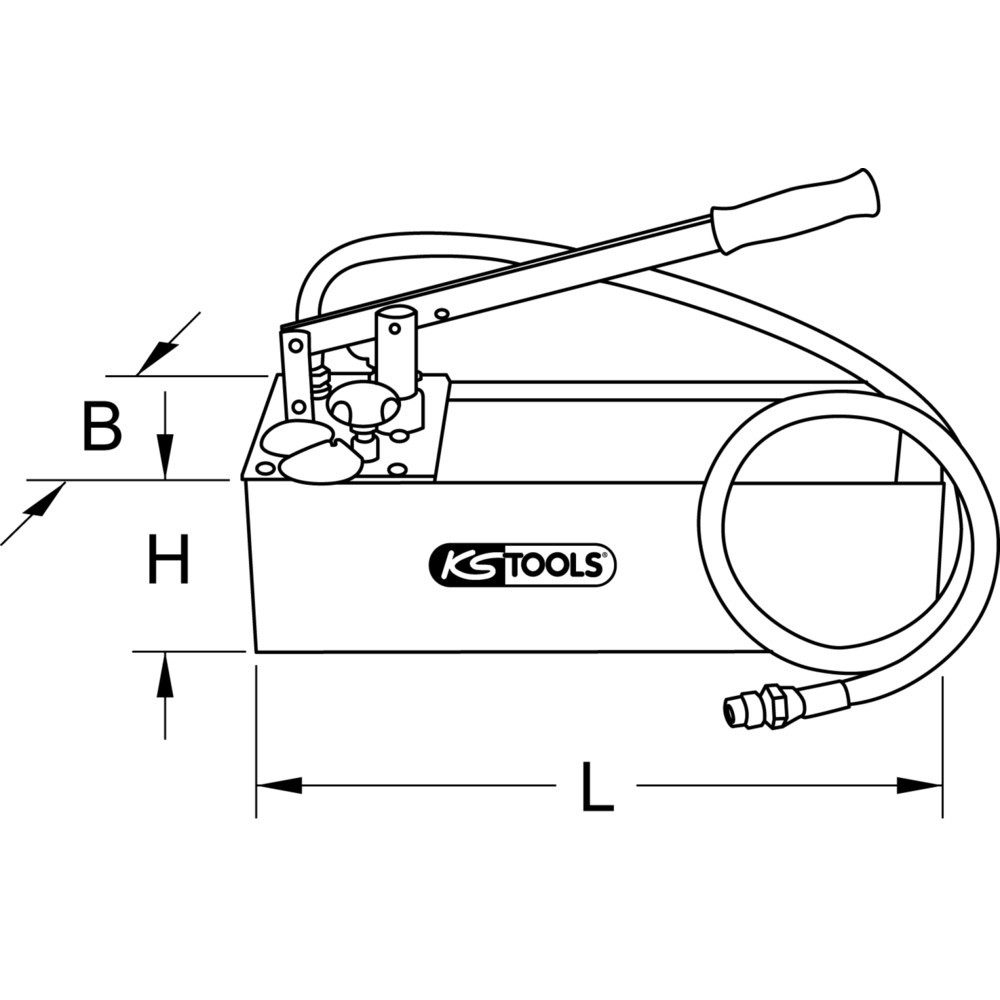 Produktabbildung Nr. 8: KS TOOLS Druck-Prüfpumpe, 12 Liter