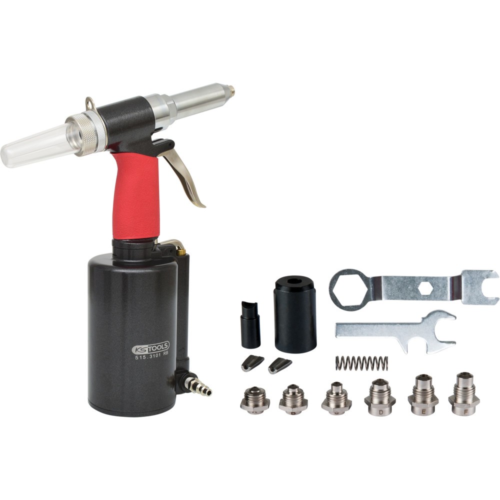 Produktabbildung Nr. 10: KS TOOLS Druckluft-Blindniet-Pistole, 2,4-3,2-4-4,8-5,6-6,4mm