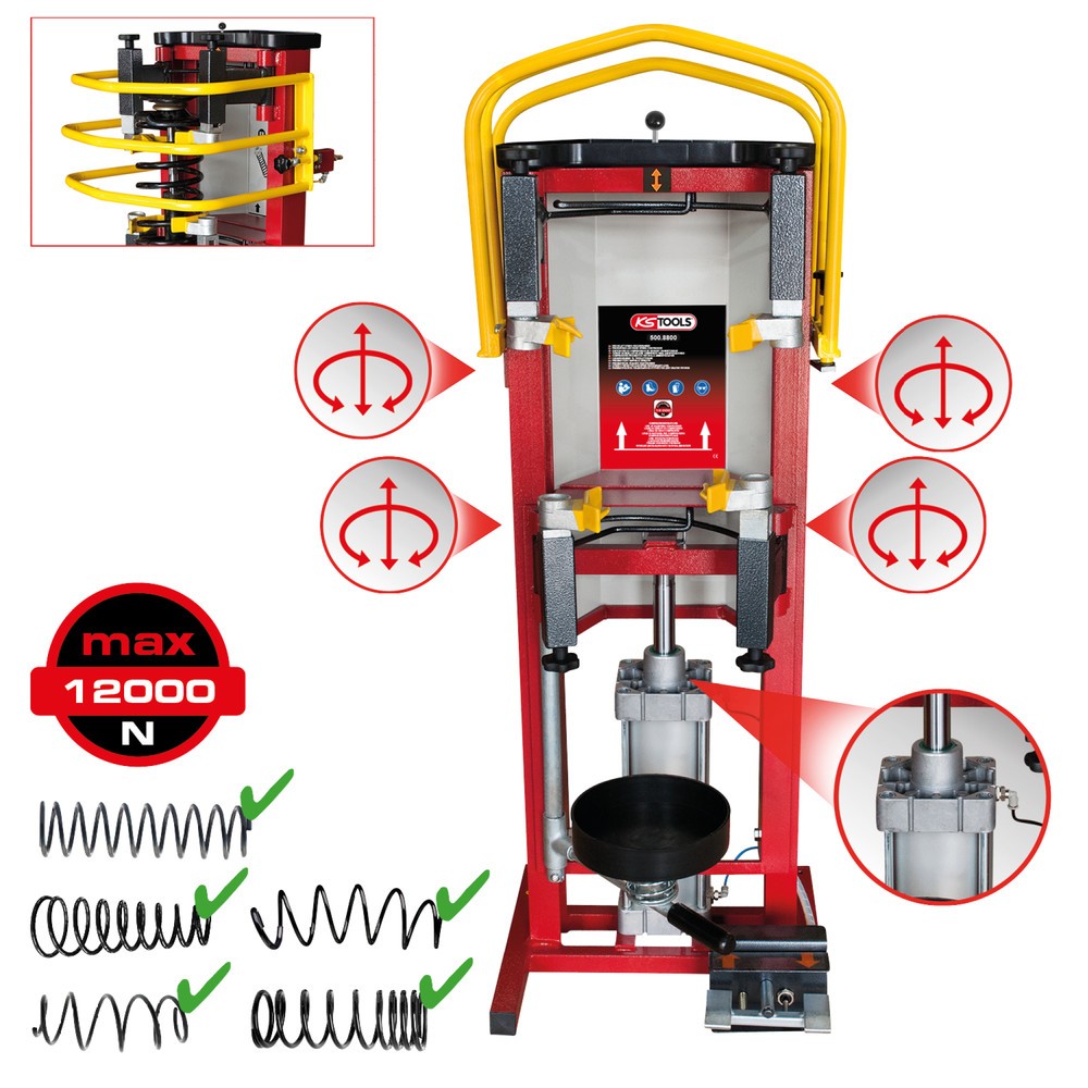 Produktabbildung Nr. 17: KS TOOLS Druckluft-Stand-Federspanner, max. 10 bar