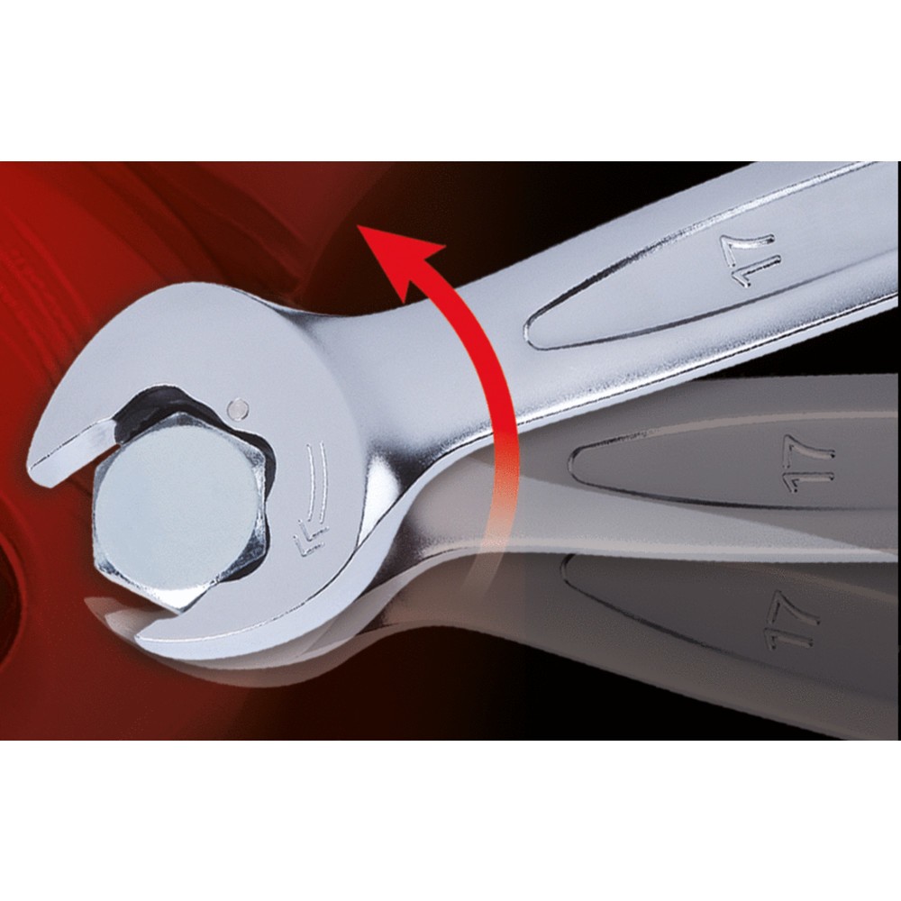 Produktabbildung Nr. 3: KS TOOLS DUO GEARplus Ringmaulschlüssel,Maul-Ratschenfunktion 8mm