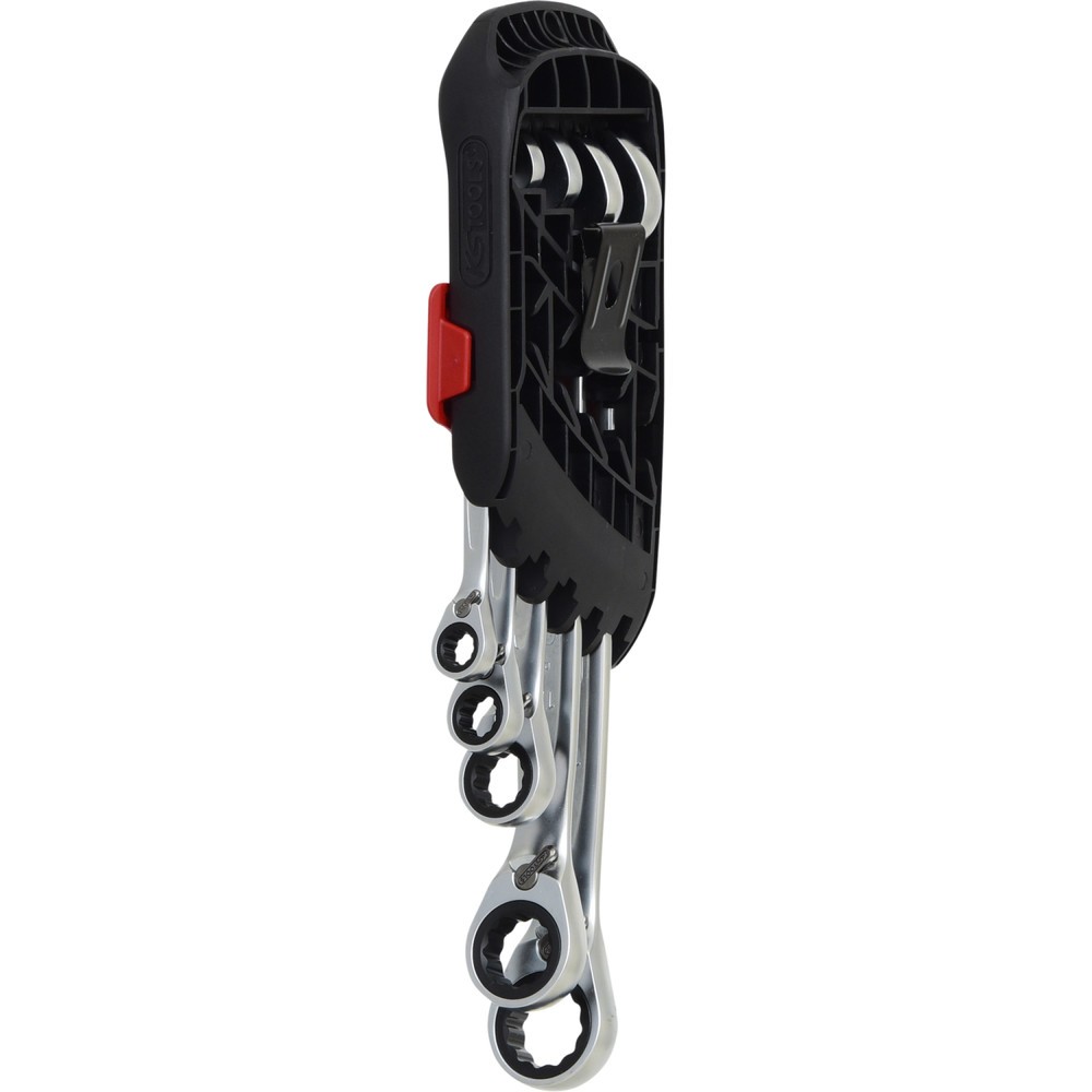 Produktabbildung Nr. 10: KS TOOLS DUO GEAR Ringmaulschlüssel-Satz,Maul-Ratschenfunktion,5-tlg, umschaltbar