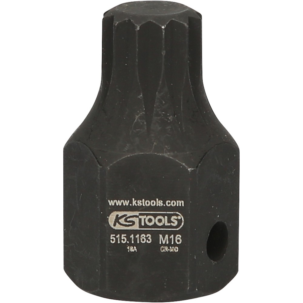 Produktabbildung Nr. 5: KS TOOLS 1/2" DUODRIVE Spezial-Kraft-Bit-Stecknuss XZN, M16,43mm kurz