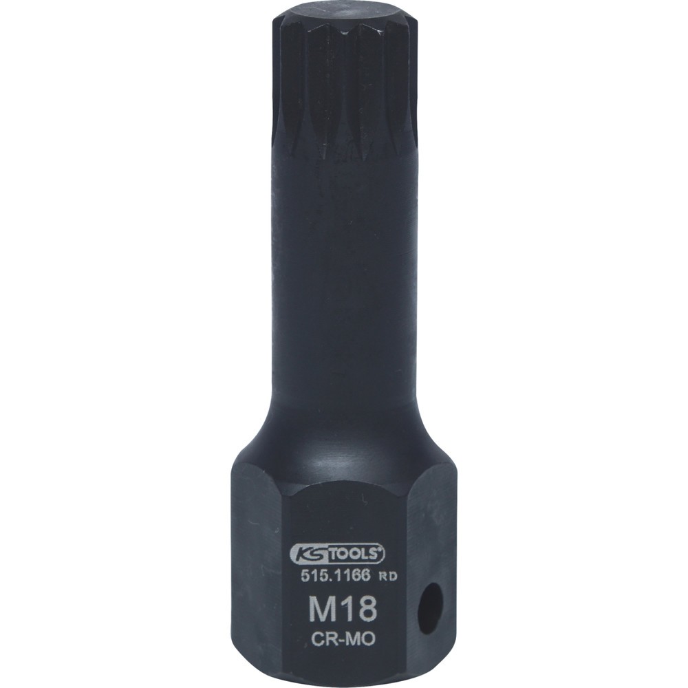 Produktabbildung Nr. 5: KS TOOLS 1/2" DUODRIVE Spezial-Kraft-Bit-Stecknuss XZN, M18,78mm lang
