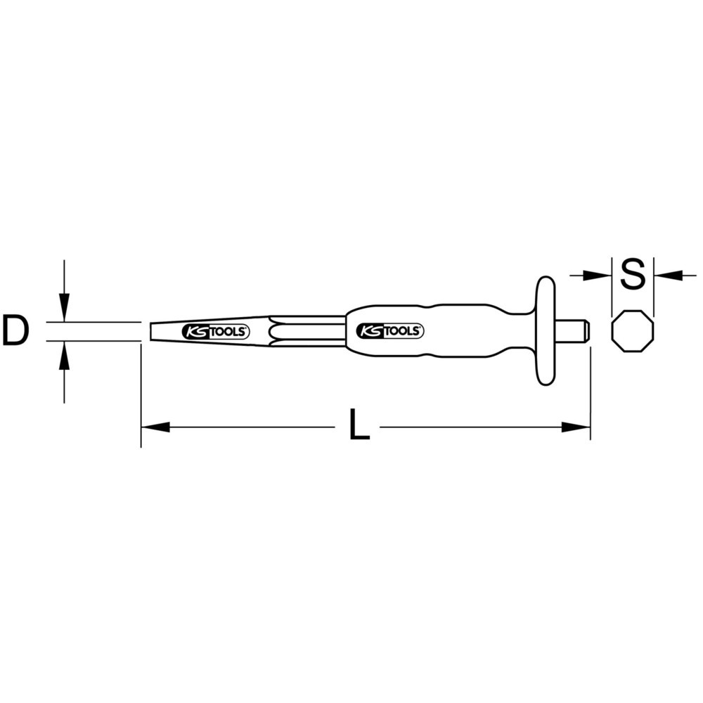 Produktabbildung Nr. 1: KS TOOLS Durchtreiber, Ø 5 mm, konisch