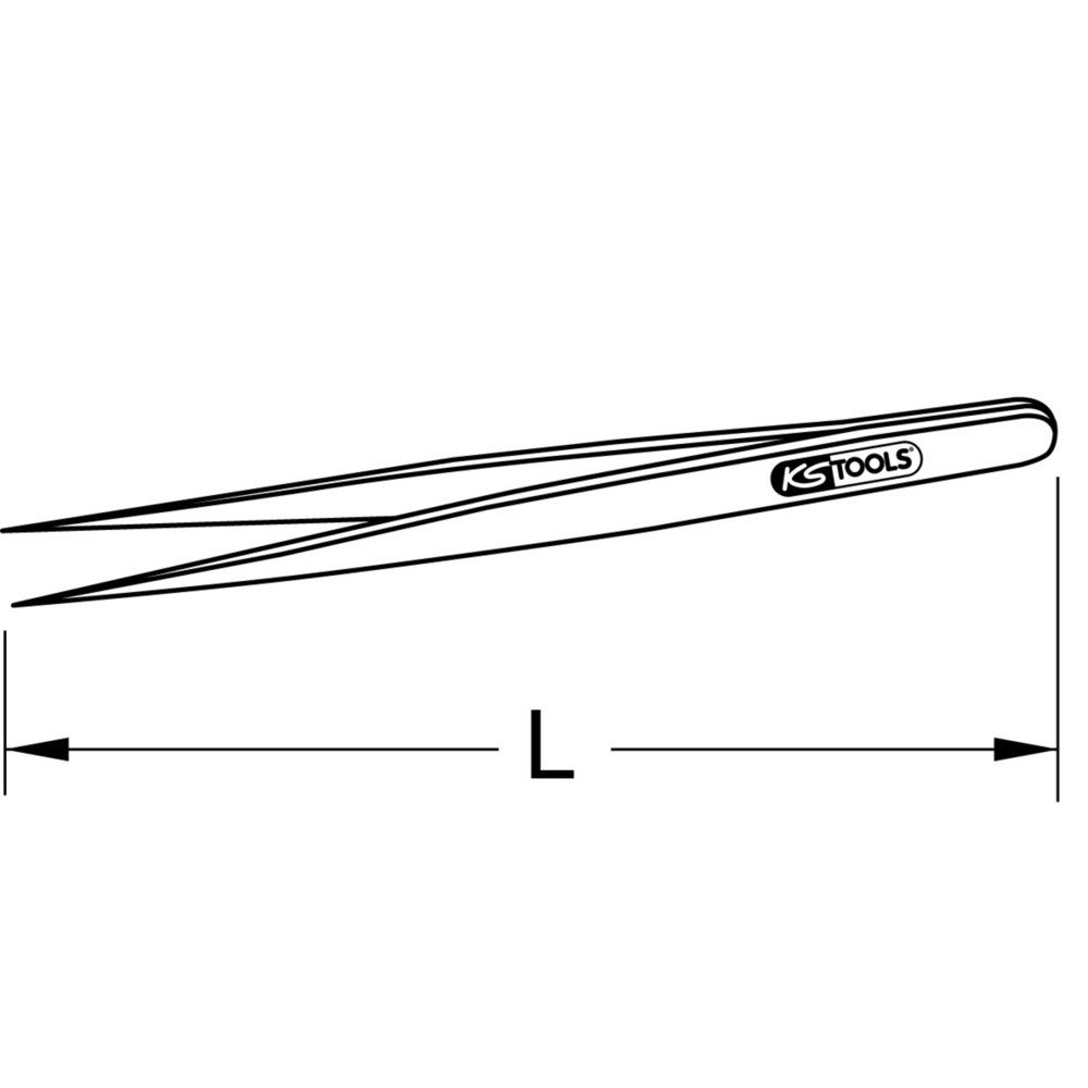 Produktabbildung: KS TOOLS EDELSTAHL Pinzette, 150mm