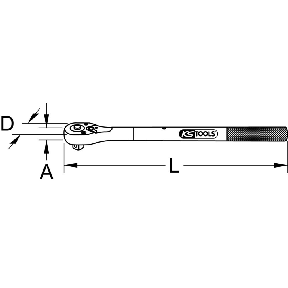 Produktabbildung Nr. 1: KS TOOLS EDELSTAHL 1/2" Umschaltknarre
