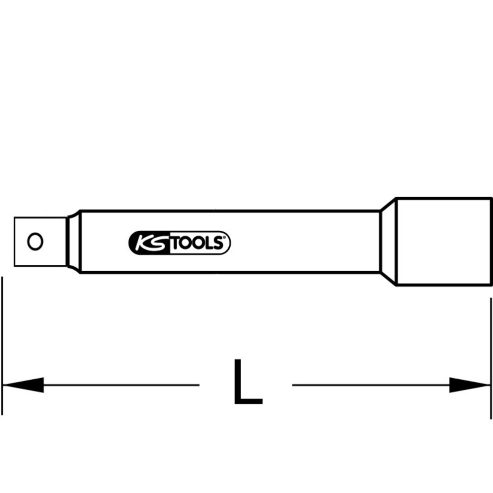 Produktabbildung Nr. 1: KS TOOLS EDELSTAHL 1/2" Verlängerung, 200mm