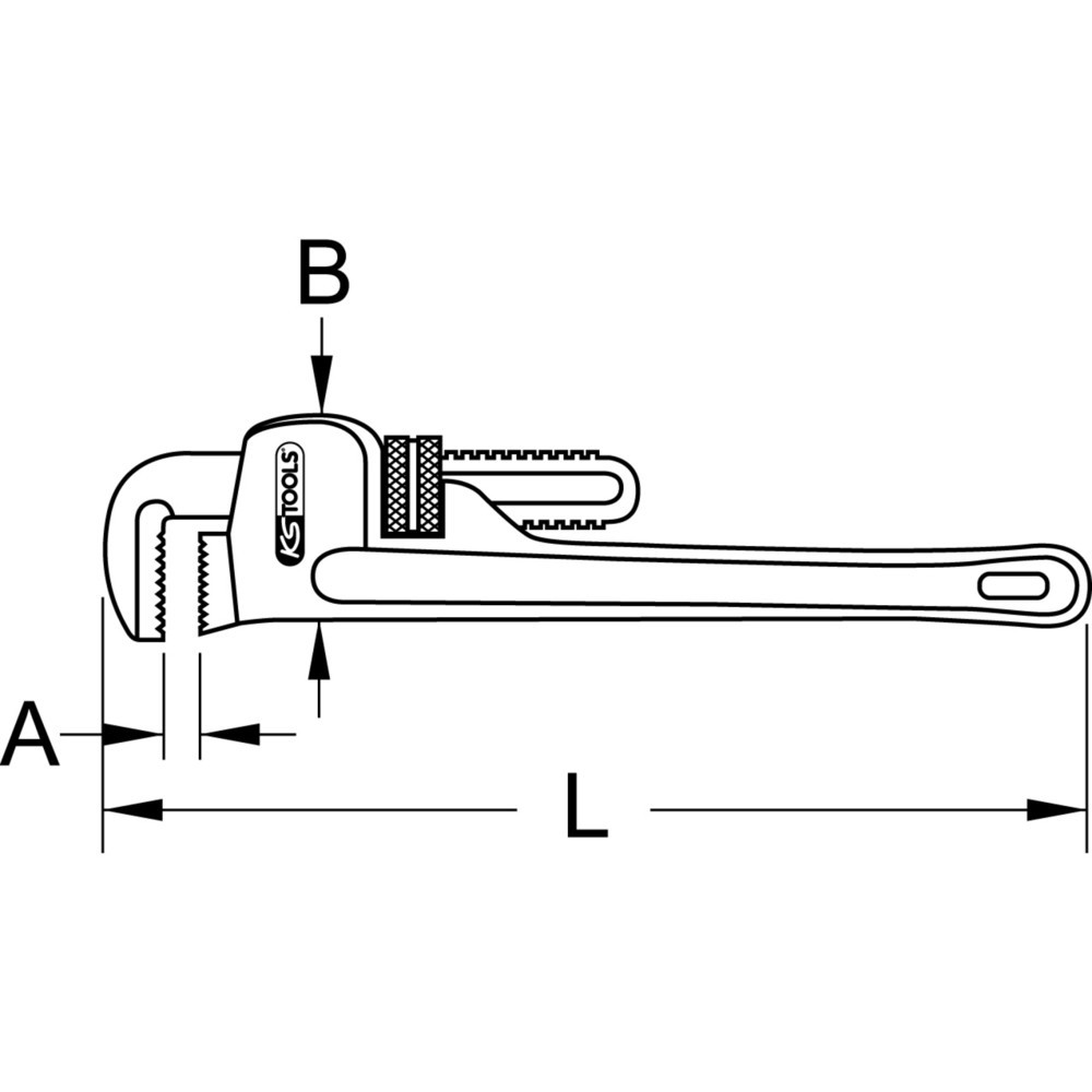 Produktabbildung Nr. 5: KS TOOLS Einhand-Rohrzange, 3.1/2''