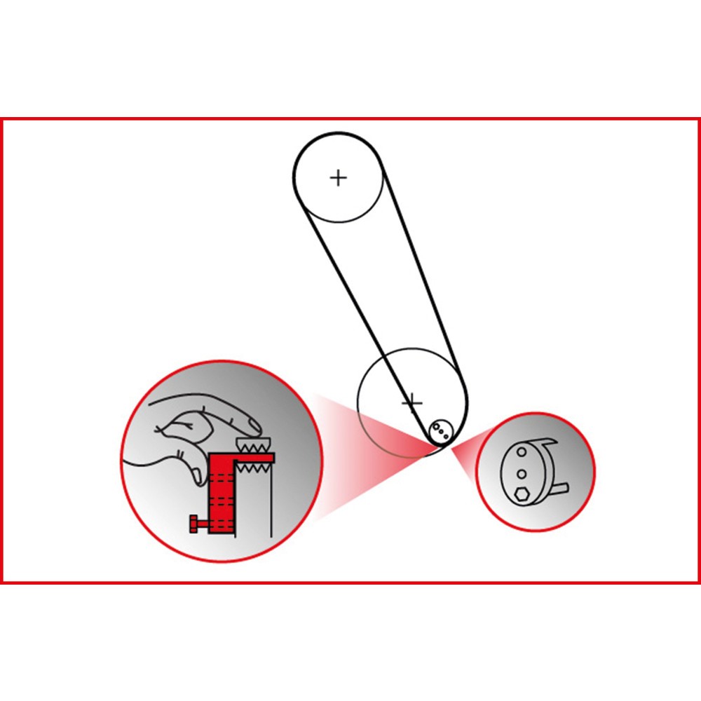 Produktabbildung Nr. 9: KS TOOLS Elastriemen-und Keilrippenriemen-Spezialwerkzeug-Satz, 11-tlg