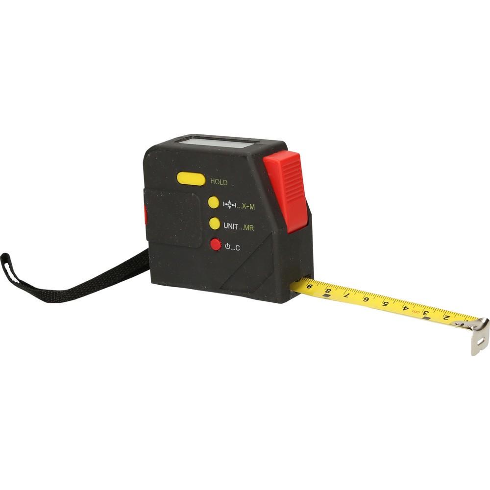Produktabbildung Nr. 1: KS TOOLS Elektrisches Bandmaß mit Feststeller und Gürtelclip, digital, 5 m, 19 mm