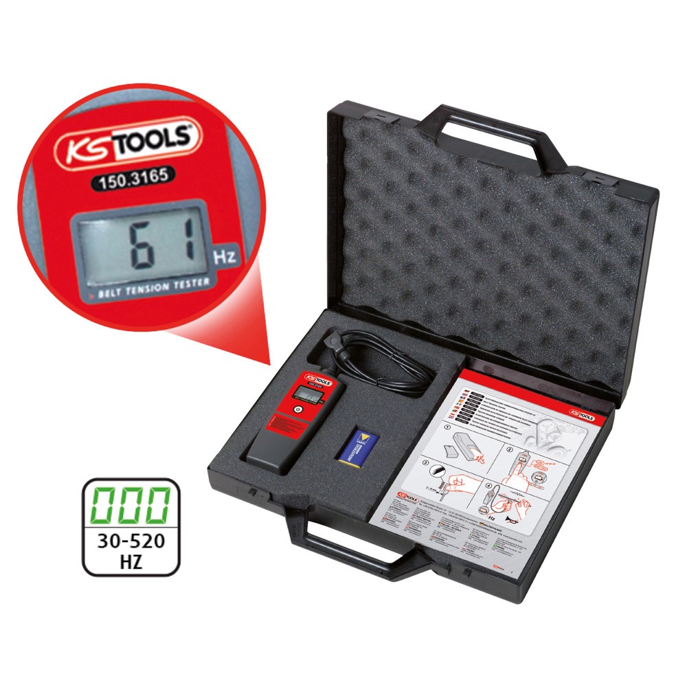 Produktabbildung Nr. 4: KS TOOLS Elektronischer Riemenspannungs-Prüfer HZ