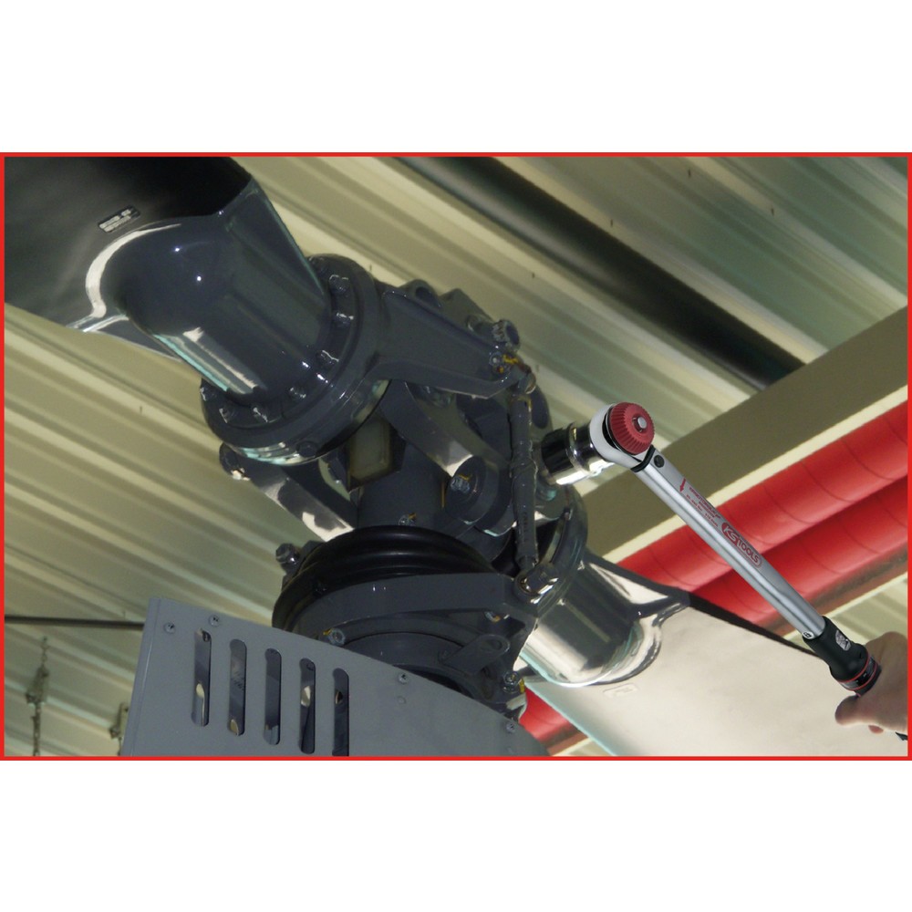 Produktabbildung Nr. 2: KS TOOLS 1/2" ERGOTORQUEprecision Drehmomentschlüssel 40-200 Nm mit Quick-Lock Drehknopf-Umsteck-Ratschenkopf