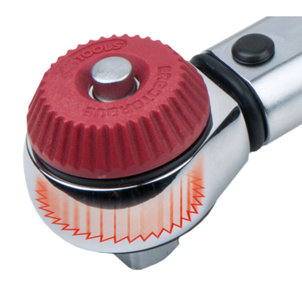 Produktabbildung Nr. 10: KS TOOLS 1/2" ERGOTORQUEprecision Drehmomentschlüssel 40-200 Nm mit Quick-Lock Drehknopf-Umsteck-Ratschenkopf