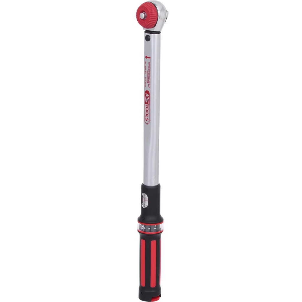 Produktabbildung: KS TOOLS 1/2" ERGOTORQUEprecision Drehmomentschlüssel 40-200 Nm mit Quick-Lock Drehknopf-Umsteck-Ratschenkopf