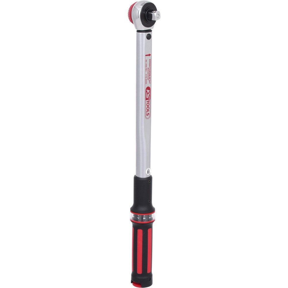 Produktabbildung Nr. 17: KS TOOLS 1/2" ERGOTORQUEprecision Drehmomentschlüssel 40-200 Nm mit Quick-Lock Drehknopf-Umsteck-Ratschenkopf