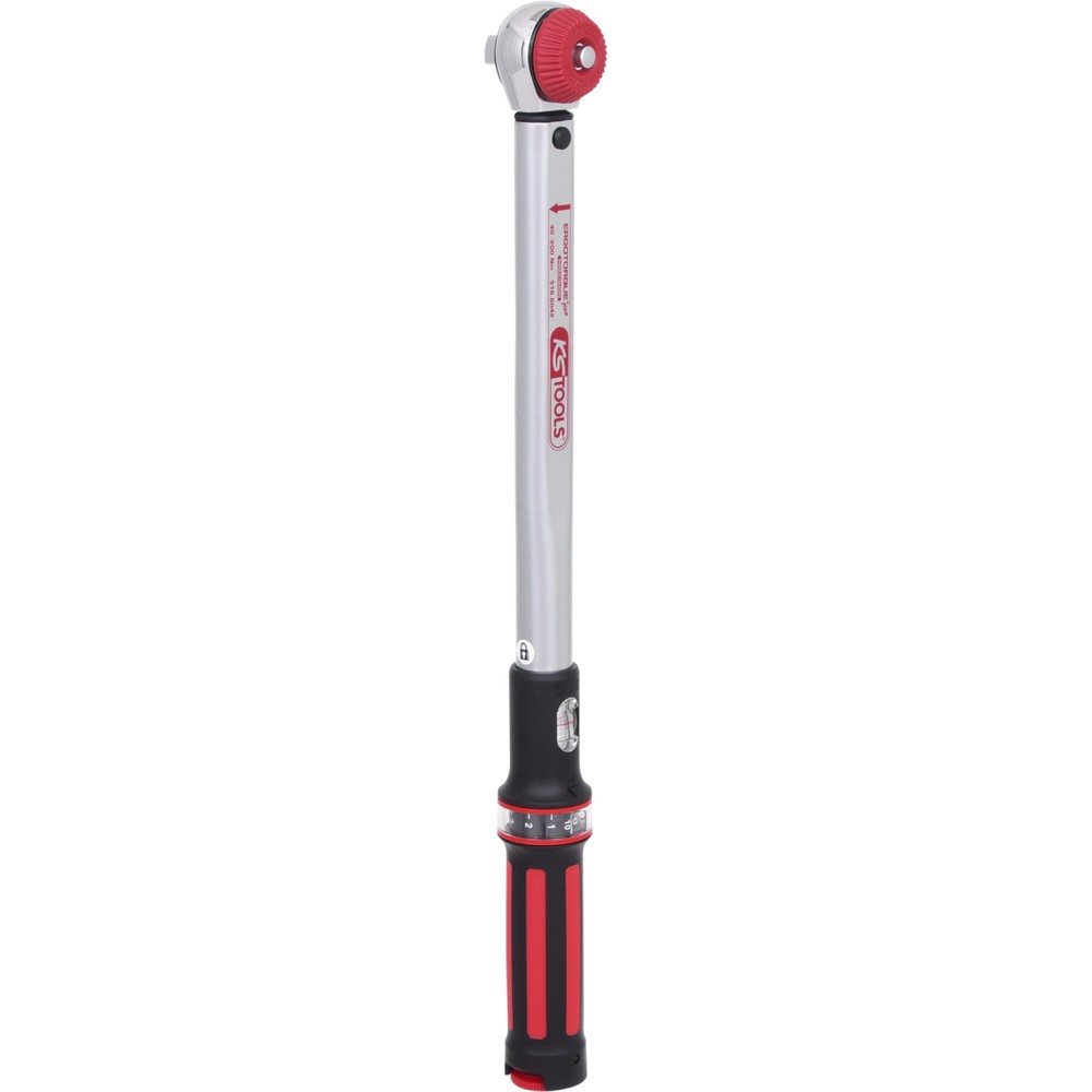 Produktabbildung Nr. 19: KS TOOLS 1/2" ERGOTORQUEprecision Drehmomentschlüssel 40-200 Nm mit Quick-Lock Drehknopf-Umsteck-Ratschenkopf