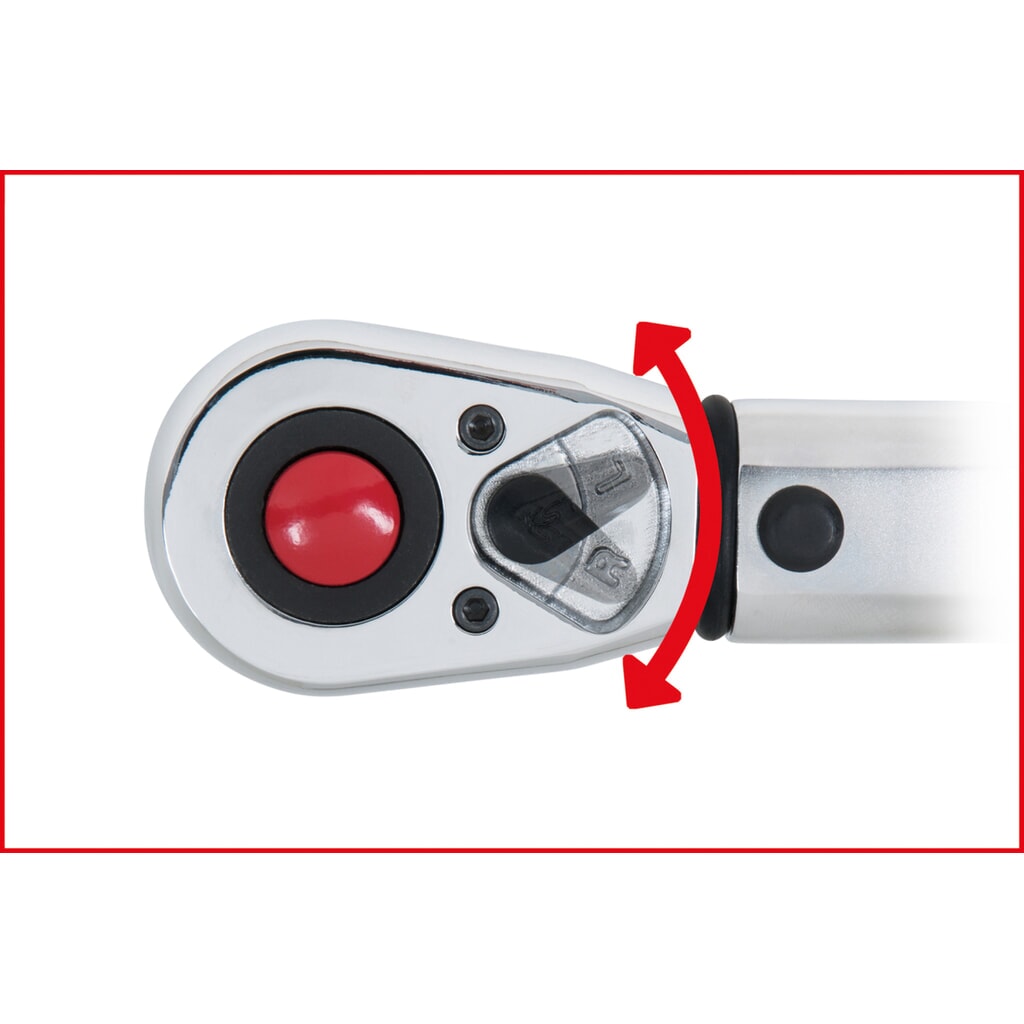 Produktabbildung Nr. 12: KS TOOLS 1/2" ERGOTORQUE®precision Ratschen-Drehmomentschlüssel, 40-200Nm, rot