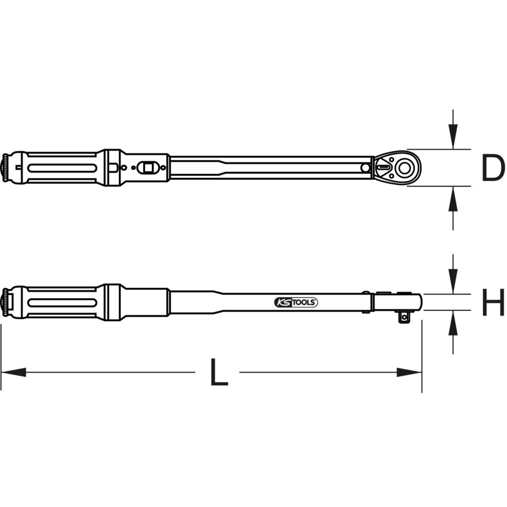 Produktabbildung Nr. 8: KS TOOLS 1/4" ERGOTORQUE®precision Ratschen-Drehmomentschlüssel, 5-25Nm