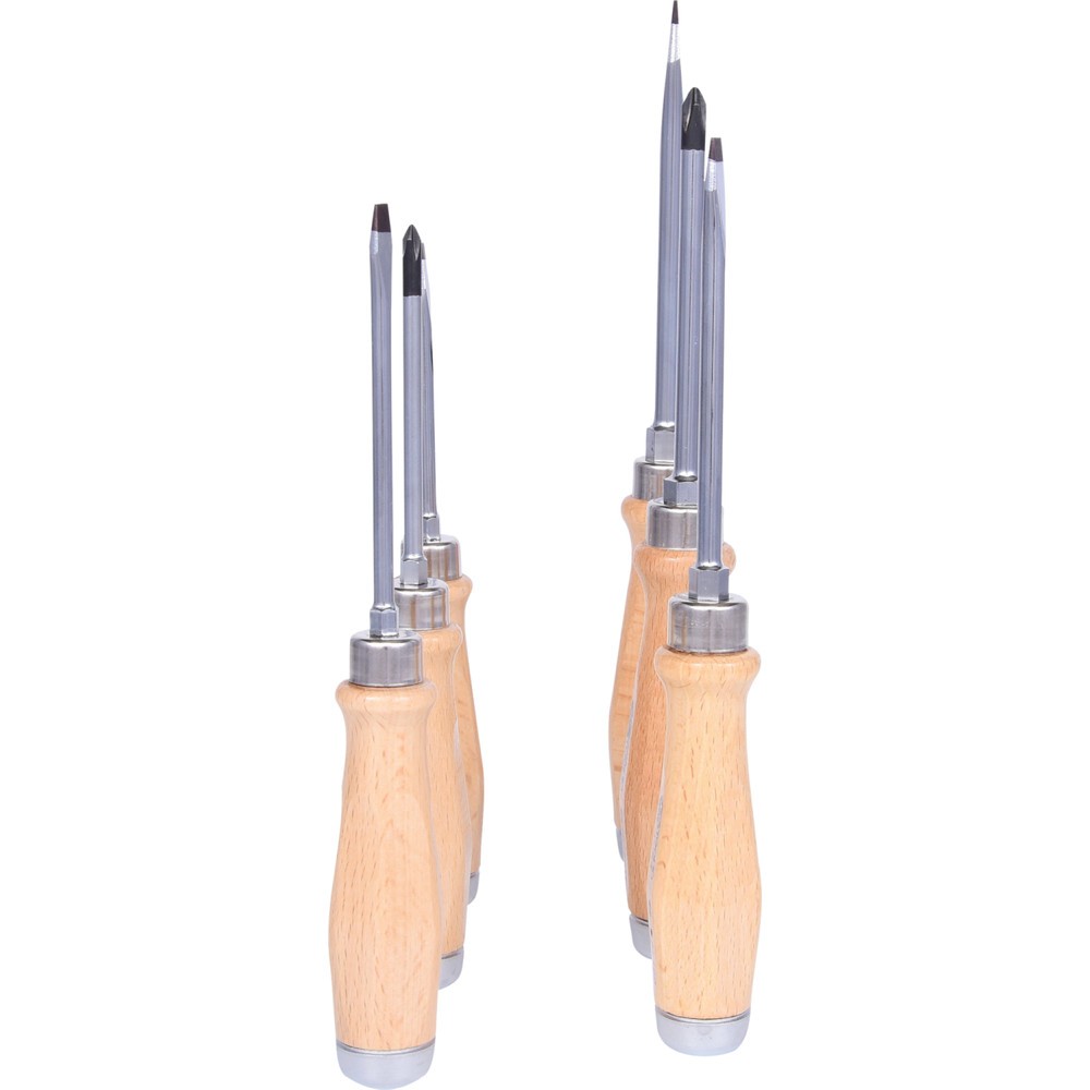 Produktabbildung Nr. 4: KS TOOLS ERGOTORQUE WOODmax Schlag-Schraubendreher-Satz, 6-tlg