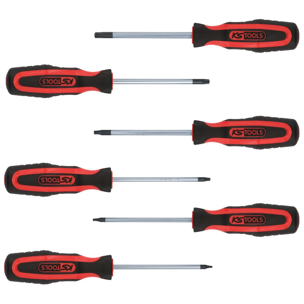 Produktabbildung Nr. 2: KS TOOLS ERGOTORQUEplus Schraubendreher-Satz, 6-tlg, Torx mit Bohrung