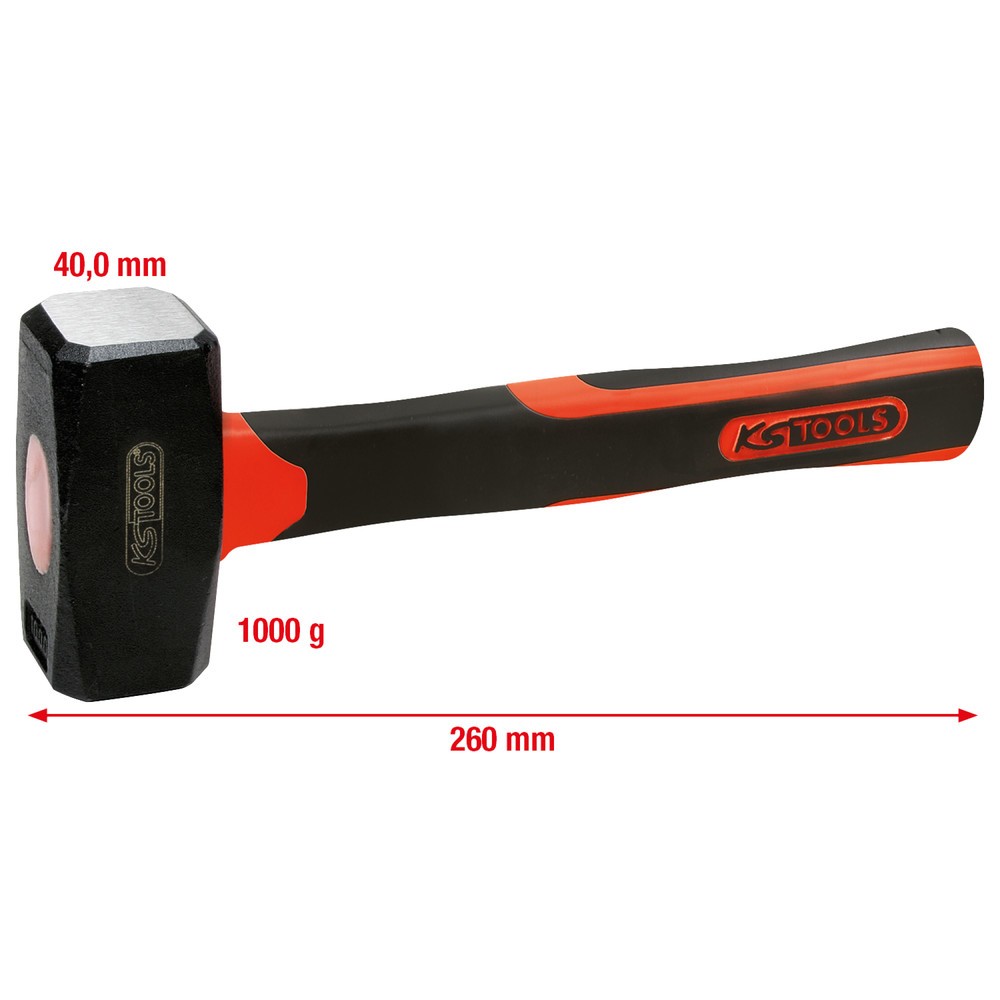 Produktabbildung Nr. 2: KS TOOLS Fäustel mit Fiberglasstiel, 1000g