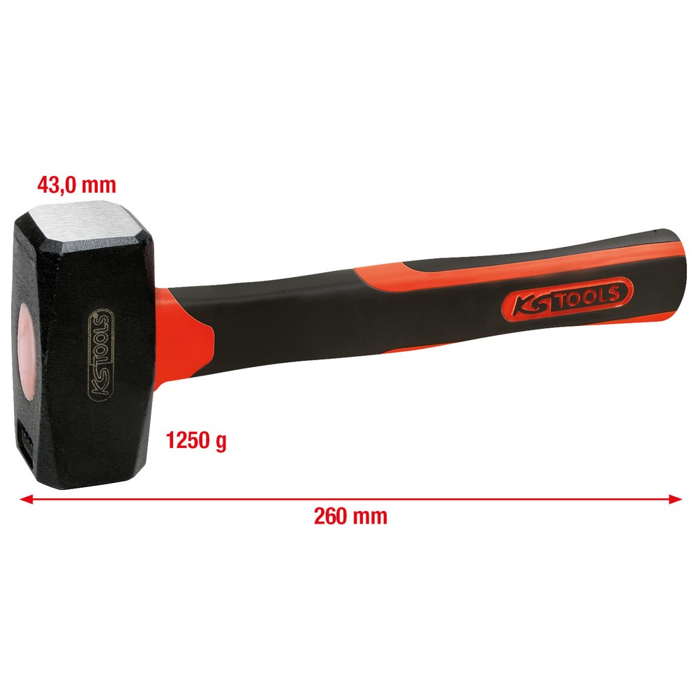 Produktabbildung Nr. 2: KS TOOLS Fäustel mit Fiberglasstiel, 1250g
