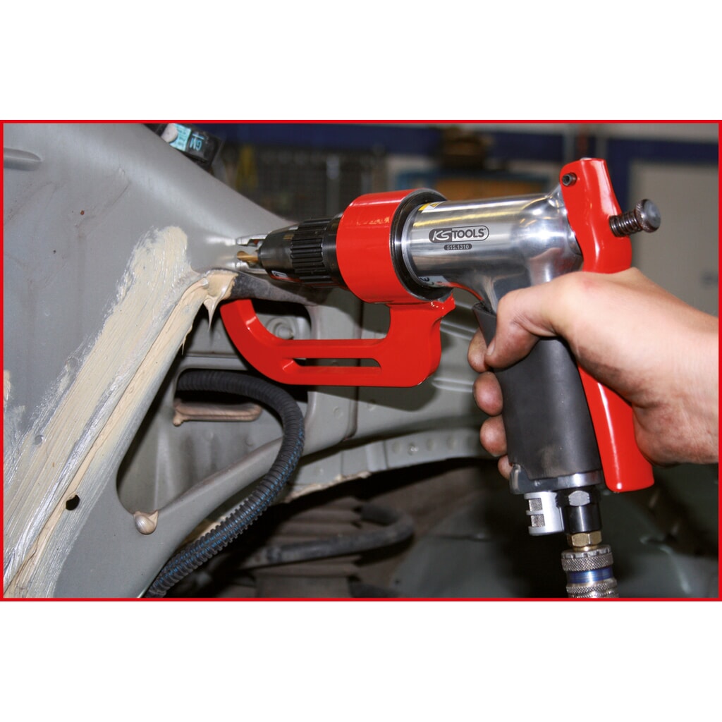 KS TOOLS Druckluft-Schweißpunkt-Bohrmaschinen-Satz, 3-tlg Produktabbildung Nr. 2: KS TOOLS Druckluft-Schweißpunkt-Bohrmaschinen-Satz, 3-tlg