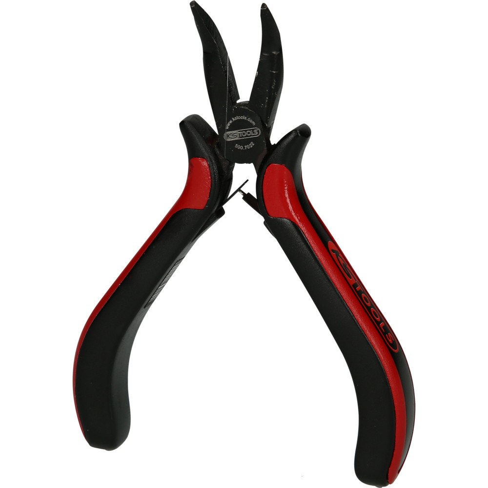 Produktabbildung Nr. 1: KS TOOLS Feinmechanik-Flachrundzange-gebogen, 130mm
