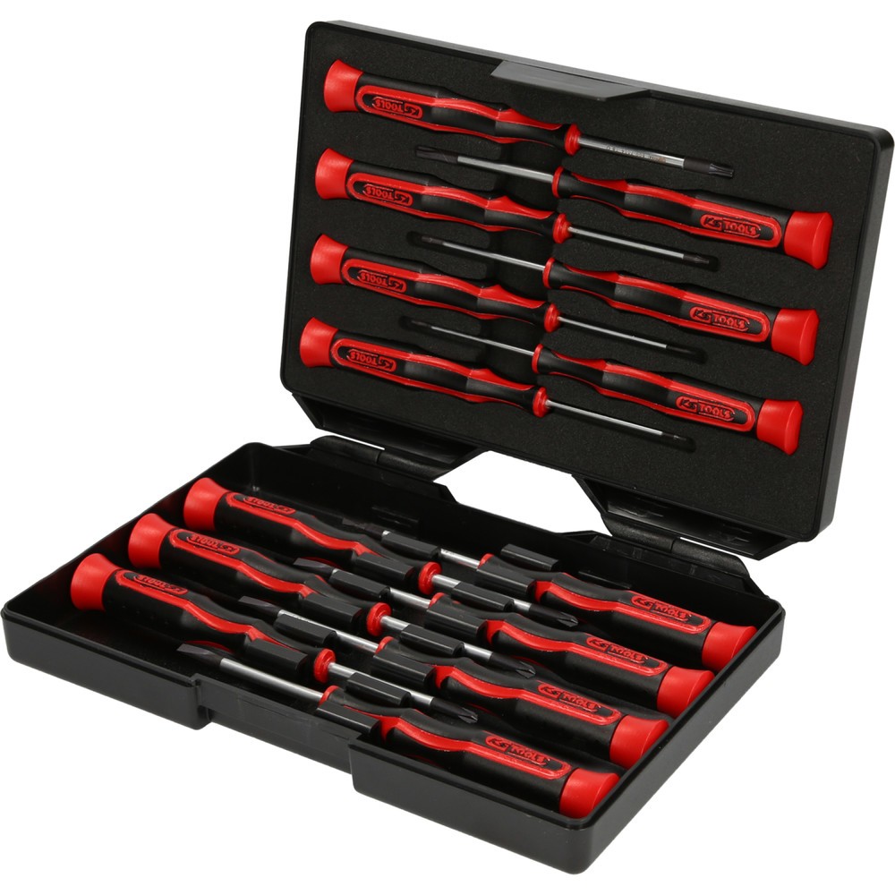 Produktabbildung Nr. 3: KS TOOLS Feinmechanik-Schraubendreher-Satz PH, Schlitz, Torx, 14-tlg