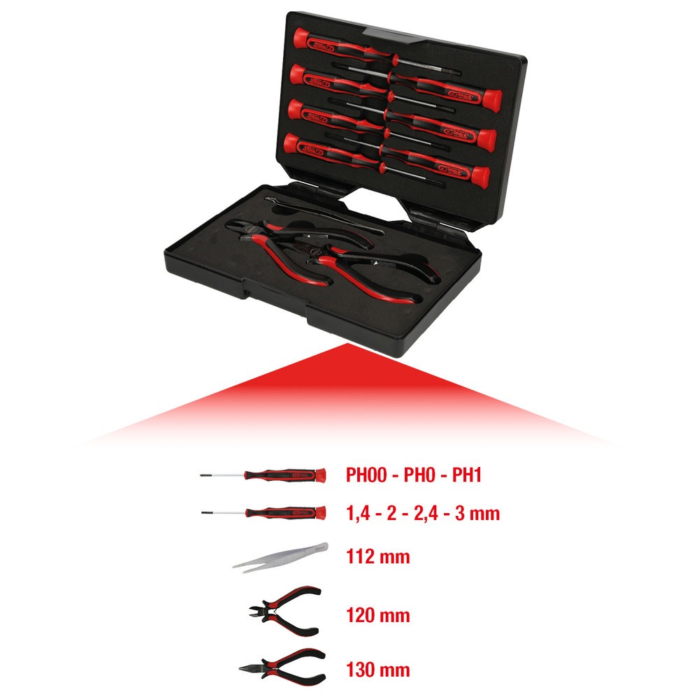 Produktabbildung Nr. 1: KS TOOLS Feinmechanik-Werkzeug-Satz, 10-tlg