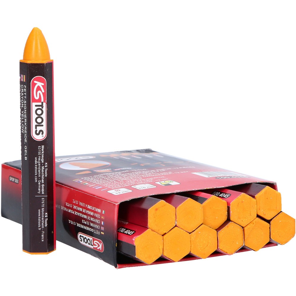 Produktabbildung Nr. 1: KS TOOLS Signierkreide, gelb,12er Pack
