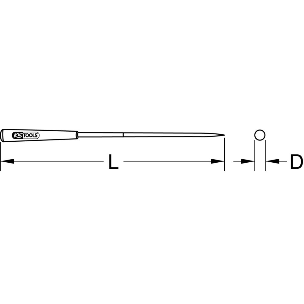 Produktabbildung Nr. 1: KS TOOLS Raum-Nadelfeile, 5mm