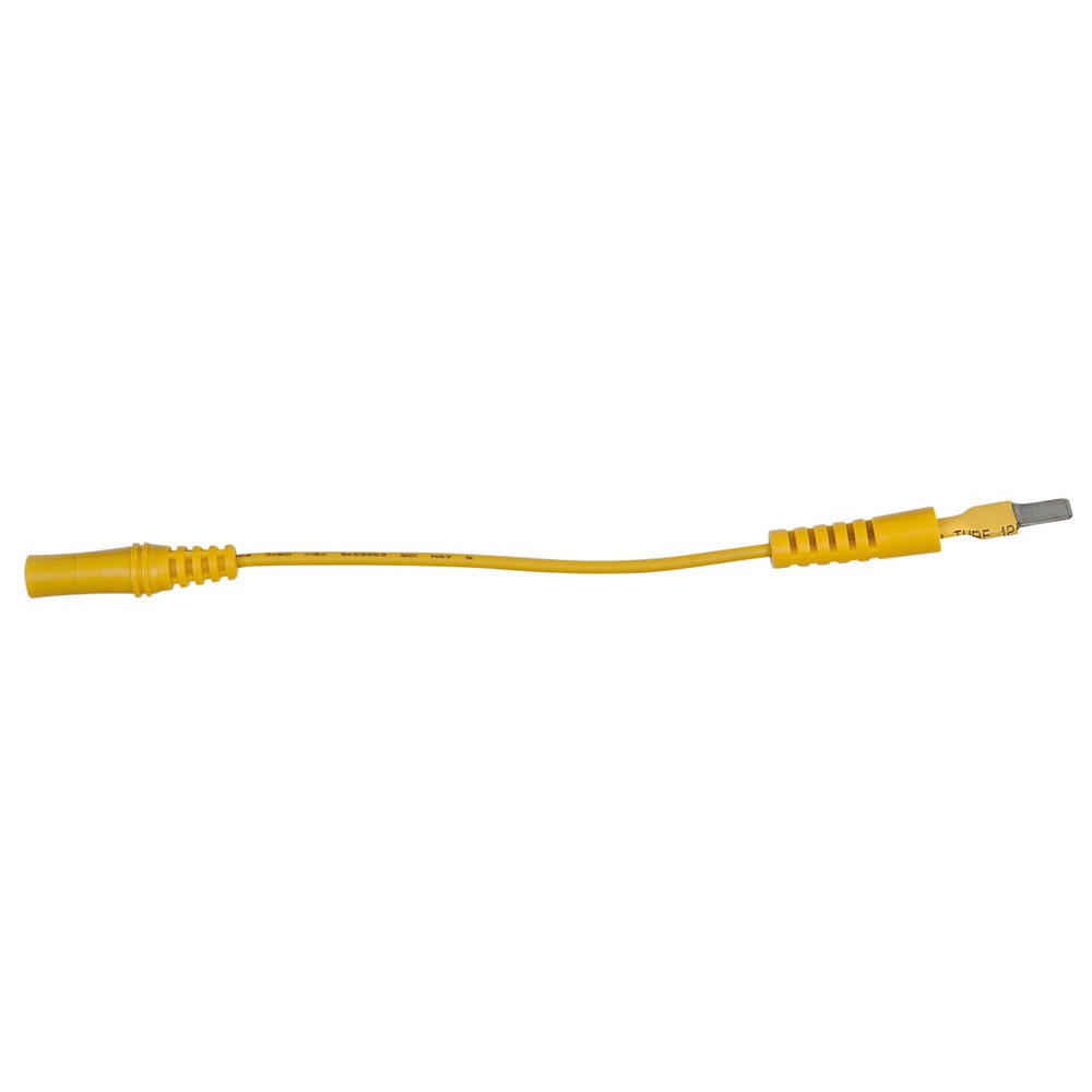 Produktabbildung: KS TOOLS 4,0 mm Eingangsbuchse auf 5,0 mm Prüfadapterstecker flach (gelb)