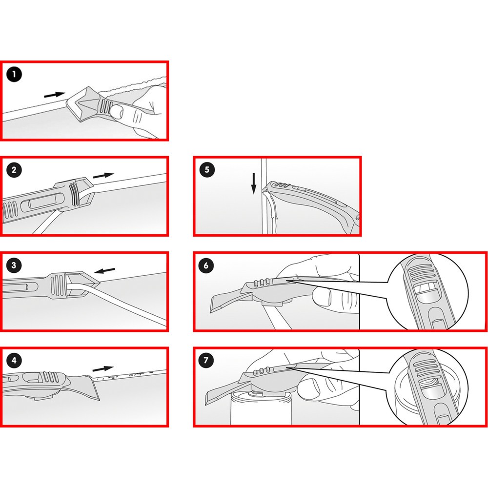 Produktabbildung Nr. 3: KS TOOLS FUGENFIX Silikonschaber- und Abziehersatz, 7-tlg