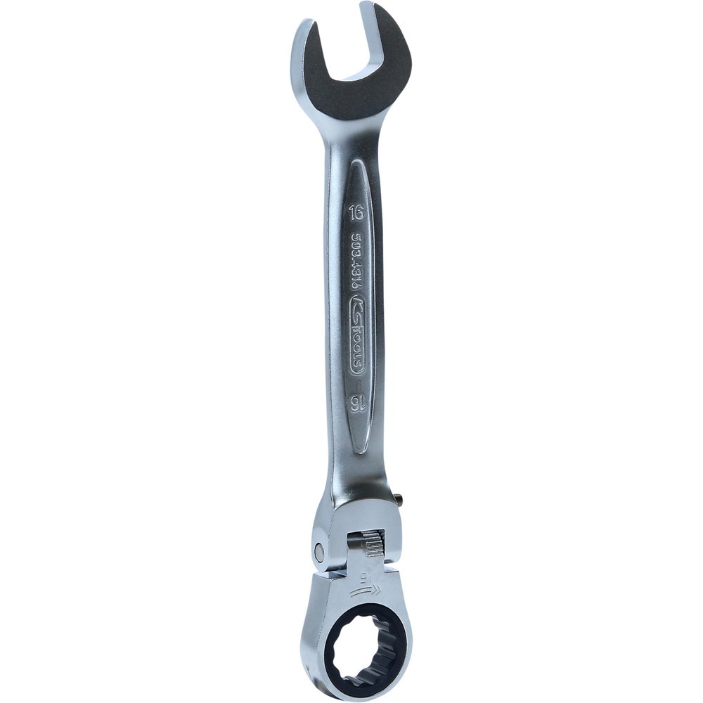 Produktabbildung Nr. 1: KS TOOLS GEARplus Gelenk-Ratschenringmaulschlüssel feststellbar, 16mm