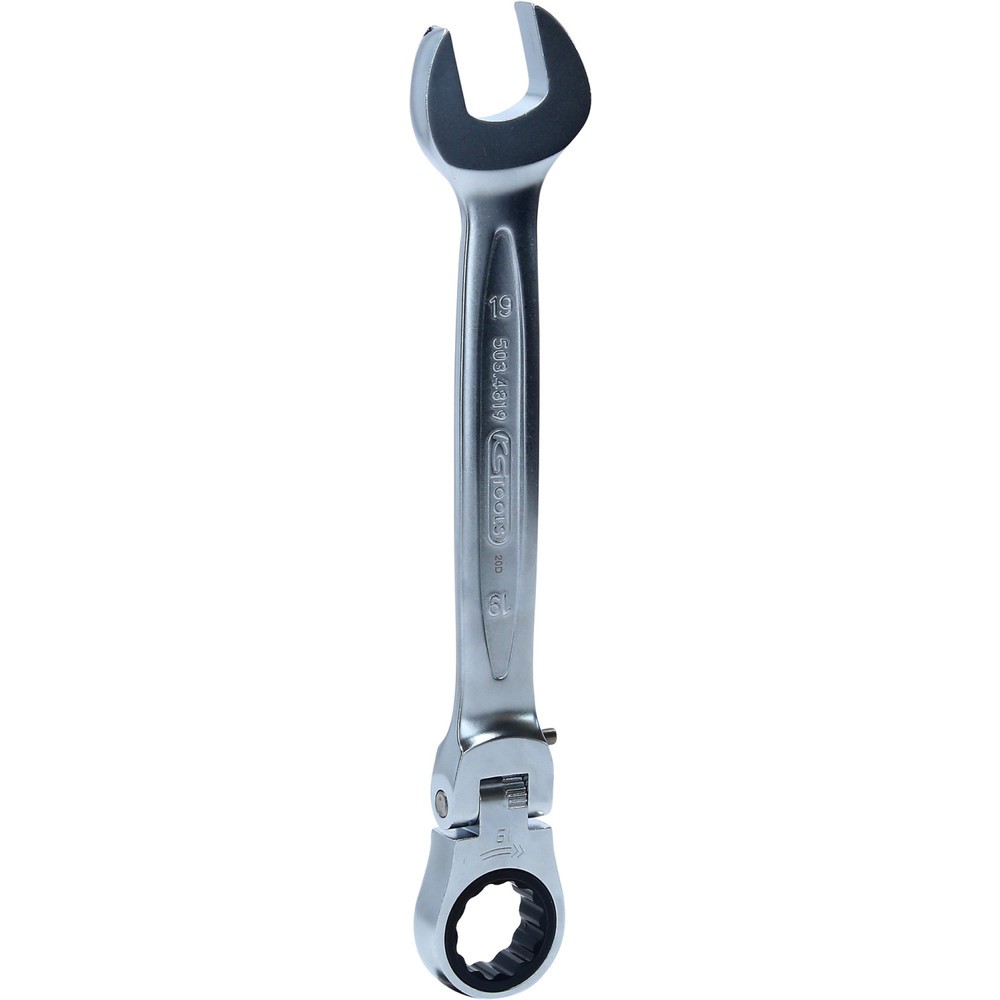 Produktabbildung Nr. 1: KS TOOLS GEARplus Gelenk-Ratschenringmaulschlüssel feststellbar, 19mm