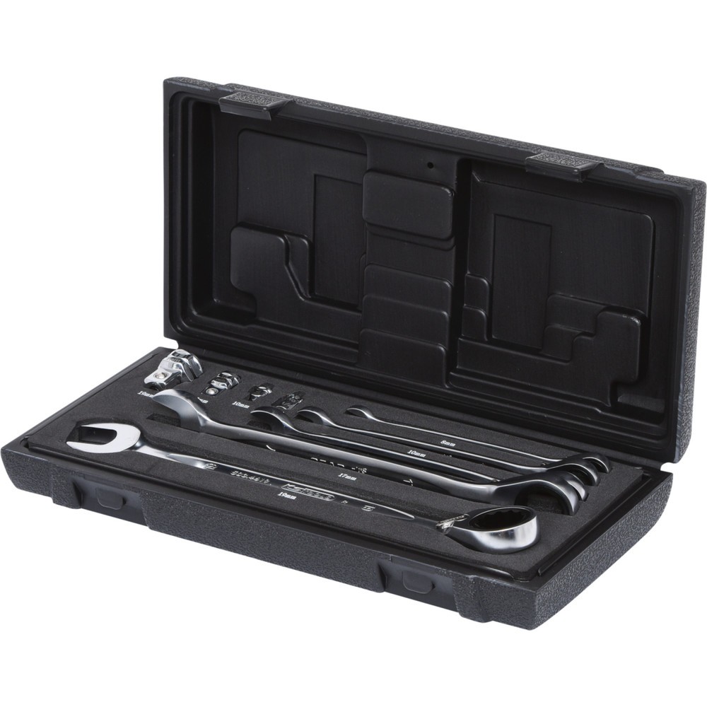 Produktabbildung: KS TOOLS GEARplus Ratschenringmaulschlüssel-Satz, umschaltbar, 9-tlg