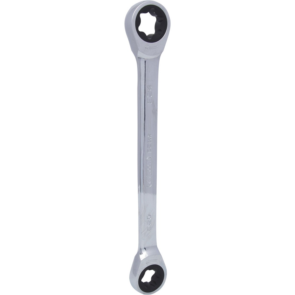 Produktabbildung Nr. 1: KS TOOLS GEARplus Torx-E-Doppel-Ratschenringschlüssel,E20xE24