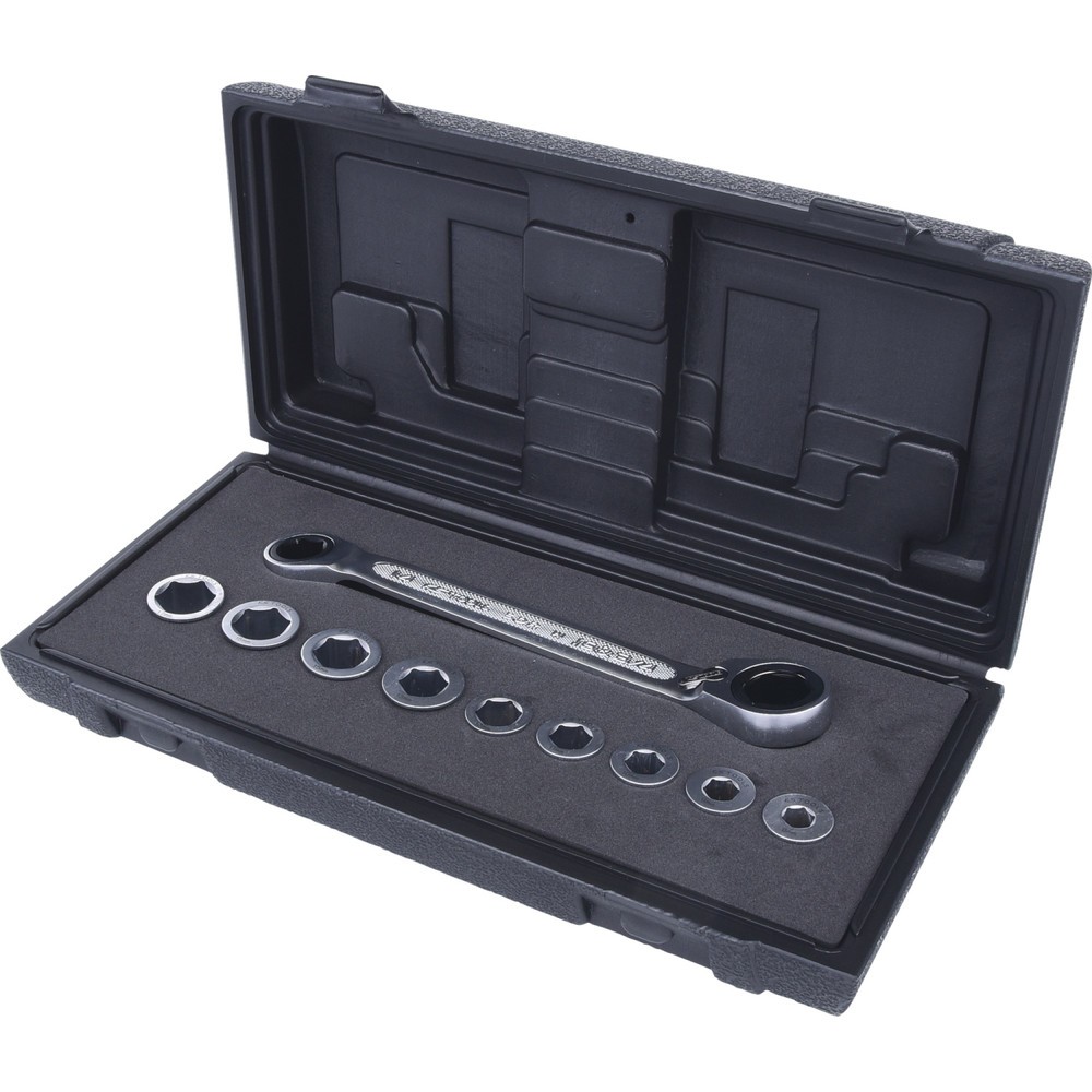 Produktabbildung Nr. 1: KS TOOLS GEARplus Doppel-Ratschenringschlüssel-Satz umschaltbar 10-tlg