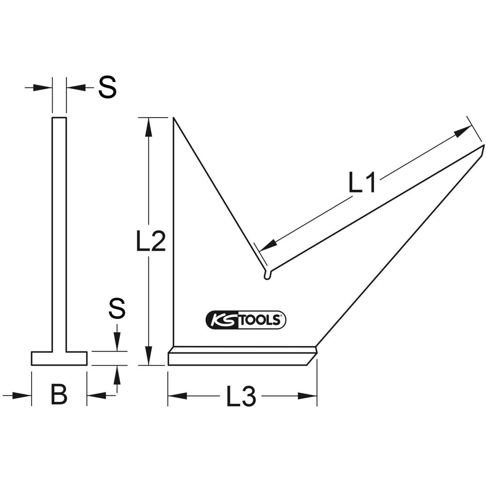 Produktabbildung Nr. 2: KS TOOLS Gehrungswinkel,155mm